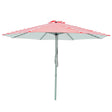 Billy Fresh 3m Aluminium Salsa Umbrella - Red