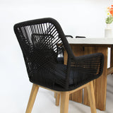 Montecito Albenga 9pc Dining Setting - Black