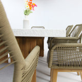 Montecito Albenga 9pc Dining Setting - Taupe