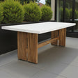 Montecito 220cm Dining Table - Iced Marble