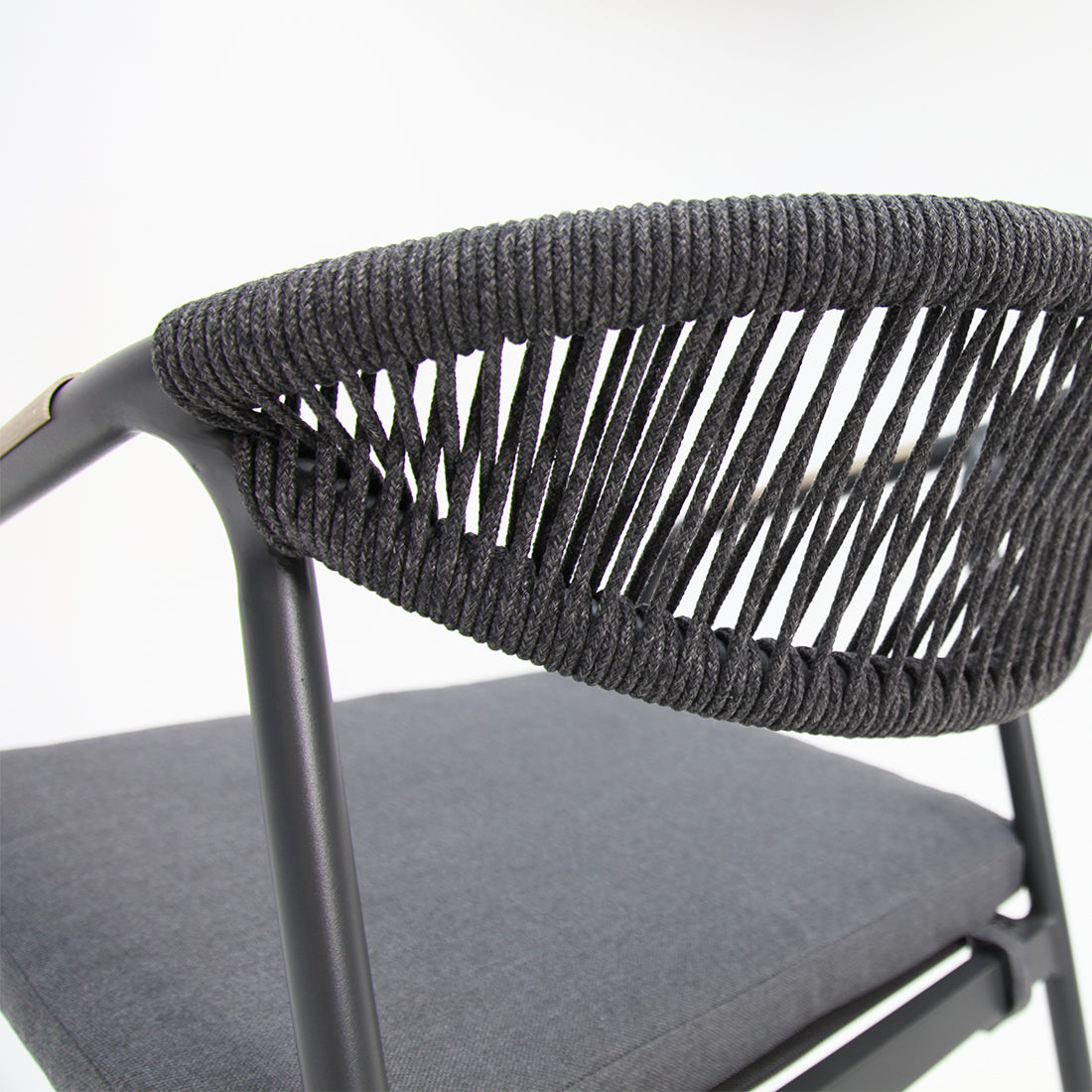 Octavia Aluminium Stacking Chair - Grey
