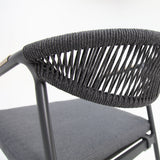 Octavia Aluminium Stacking Chair - Grey