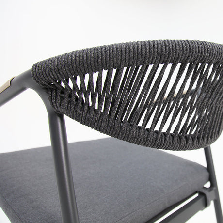 Octavia Aluminium Stacking Chair - Grey