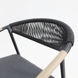 Octavia Aluminium Stacking Chair - Grey