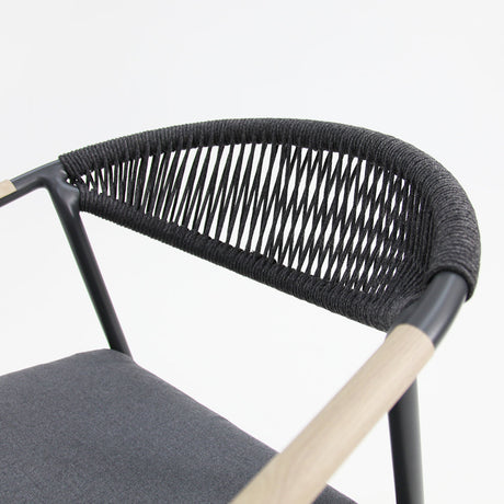 Octavia Aluminium Stacking Chair - Grey