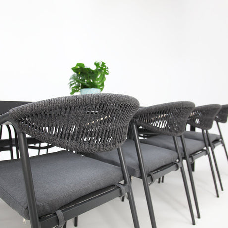 Octavia 11pc Extendable Dining Setting - Grey