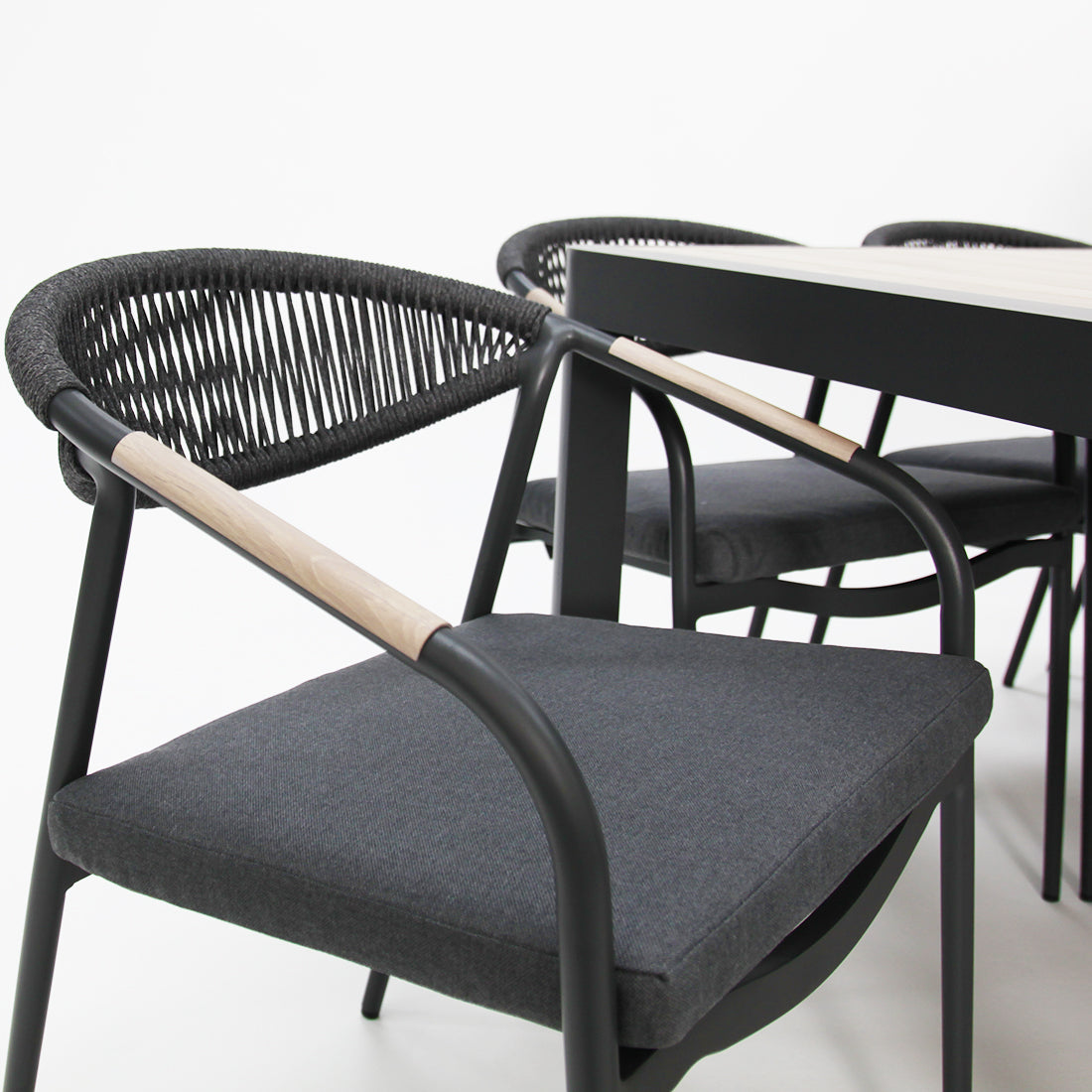 Octavia 11pc Extendable Dining Setting - Grey