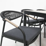 Octavia 11pc Extendable Dining Setting - Grey