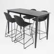 Palma 5pc Bar Setting - Black