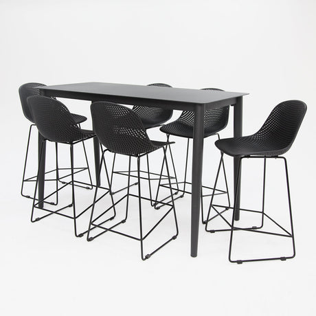Palma 7pc Bar Setting - Black