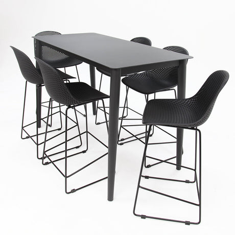 Palma 7pc Bar Setting - Black
