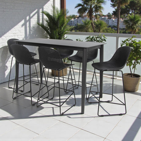 Palma 7pc Bar Setting - Black