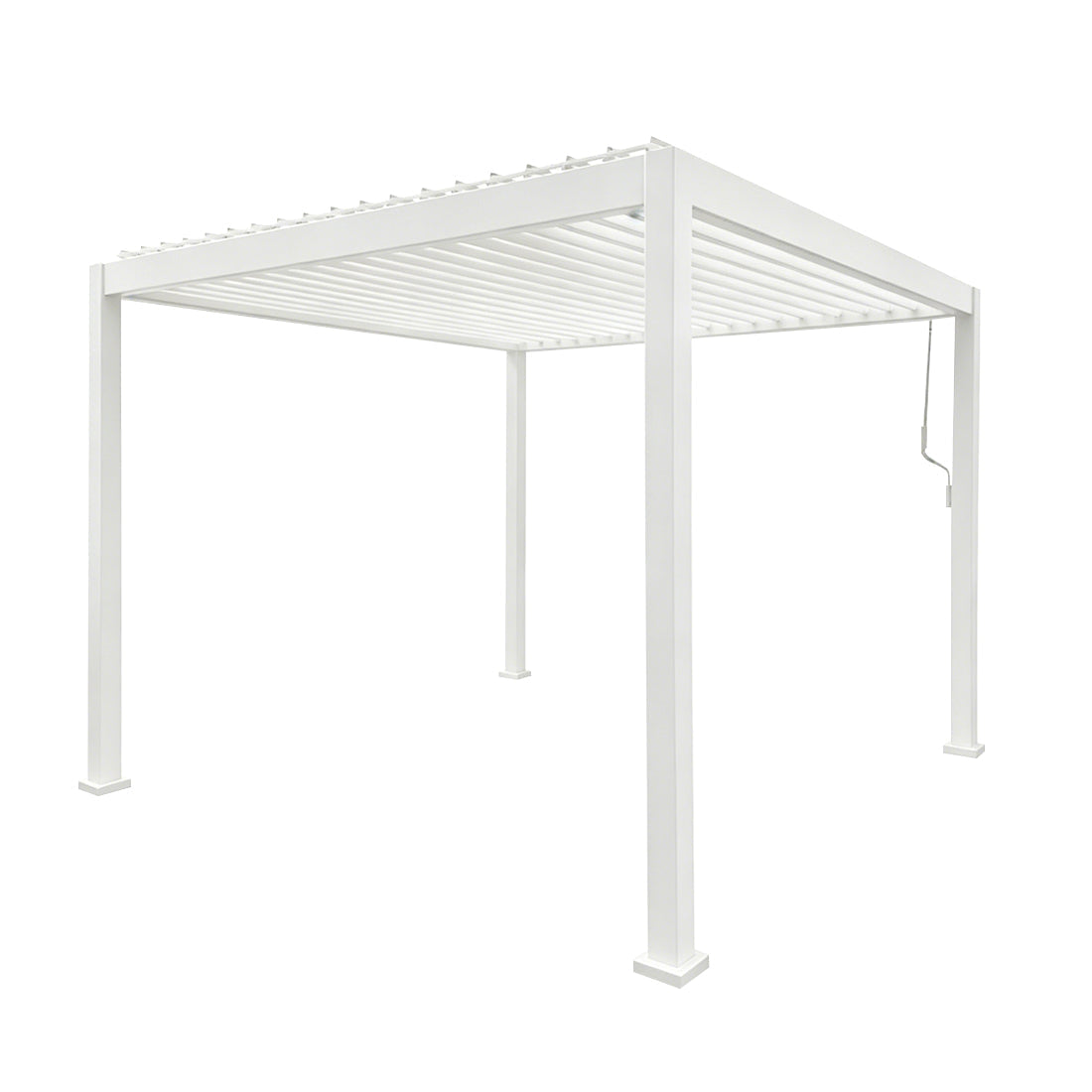 3x3 Aluminium Pergola White