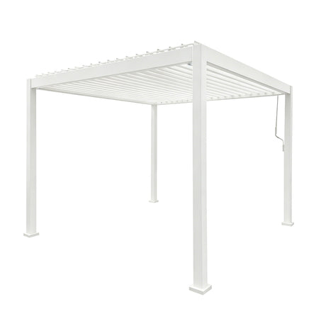 3x3 Aluminium Pergola White