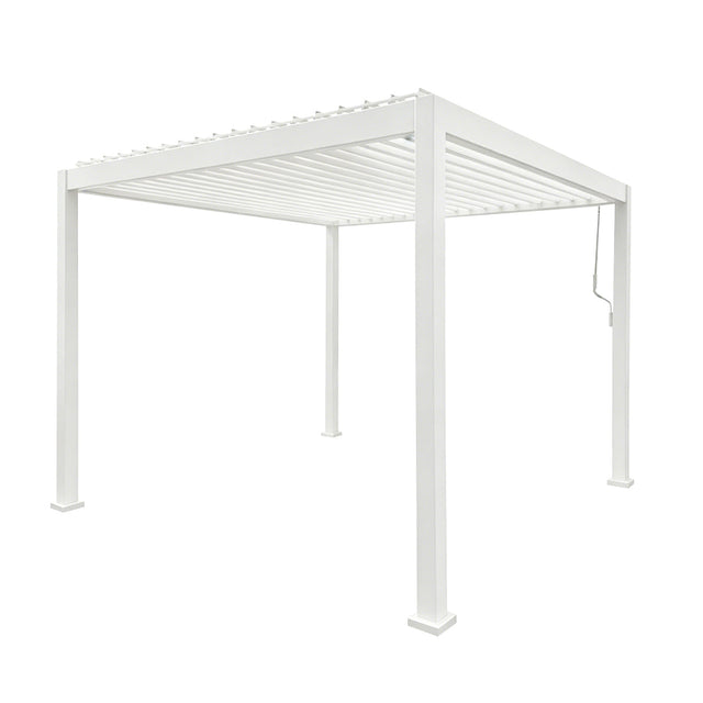 3x3 Aluminium Pergola White