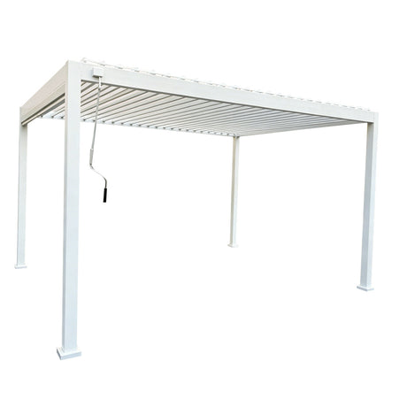 4x3 Aluminium Pergola White