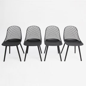 Persia Dining Chair 4pc - Black