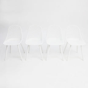 Persia Dining Chair 4pc - White