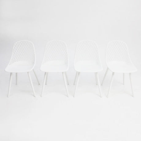 Persia Dining Chair 4pc - White