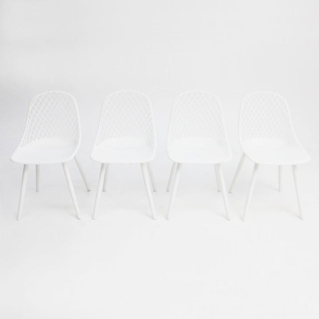 Persia Dining Chair 4pc - White
