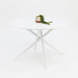Persia 120cm Round Dining Table - White