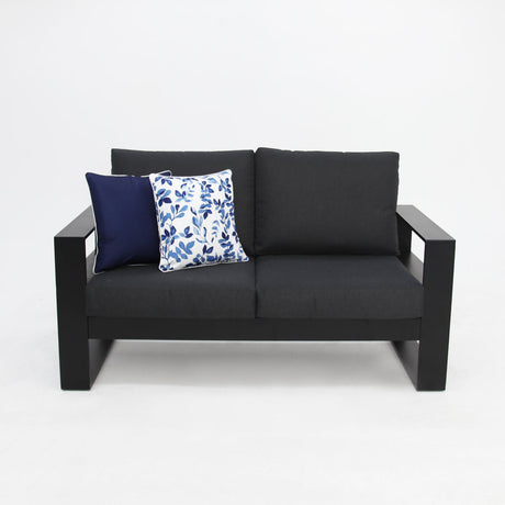 Hayman 2 Seater Lounge - Black