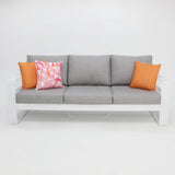 Hayman 3 Seater Lounge - White