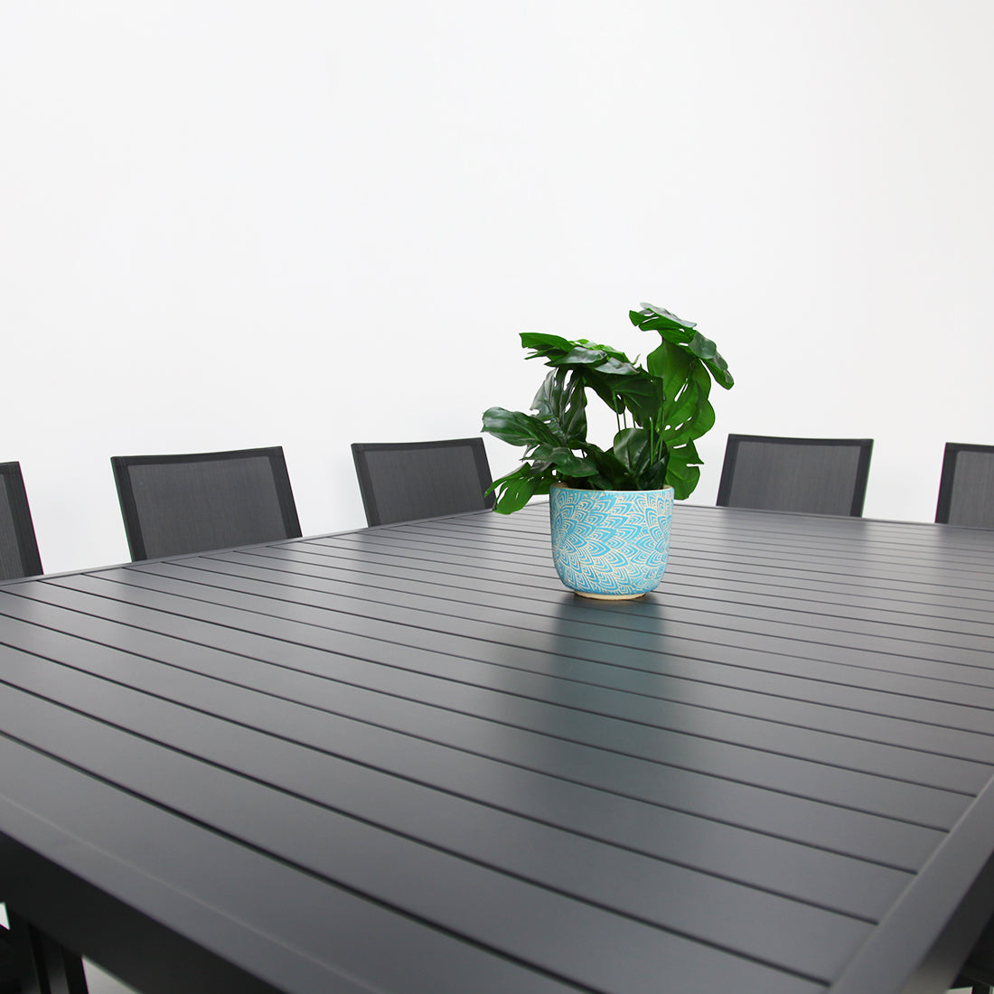 Queensville 11pc Deluxe Dining Setting - Gunmetal