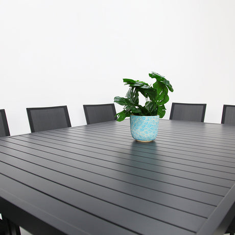 Queensville 11pc Deluxe Dining Setting - Gunmetal