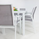 Queensville 11pc Deluxe Dining Setting - White