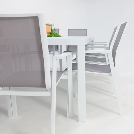 Queensville 11pc Deluxe Dining Setting - White