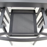 Queensville 9pc Deluxe Dining Setting - Gunmetal