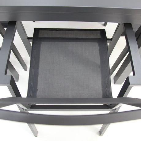 Queensville 9pc Deluxe Dining Setting - Gunmetal