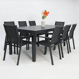 Queensville 9pc Deluxe Dining Setting - Gunmetal