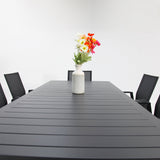 Queensville 9pc Deluxe Dining Setting - Gunmetal