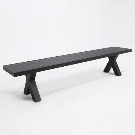 Ravenne 220cm Bench - Black