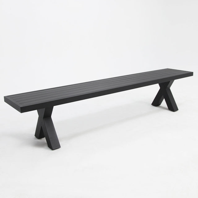 Ravenne 220cm Bench - Black