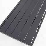 Ravenne Albenga 7pc Dining and Bench Setting - Black