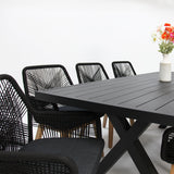 Ravenne Albenga 9pc Dining Setting - Black