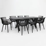 Ravenne Canela 9pc Dining Setting - Black