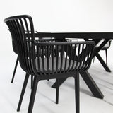 Ravenne Canela 9pc Dining Setting - Black