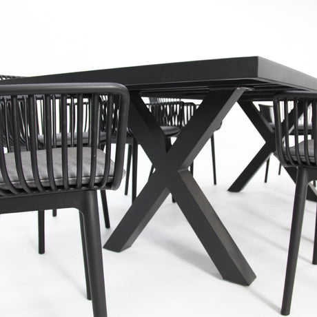 Ravenne Canela 9pc Dining Setting - Black