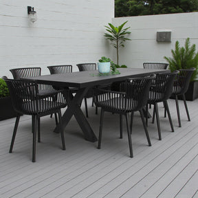 Ravenne Canela 9pc Dining Setting - Black
