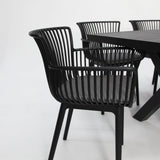 Ravenne Canela 9pc Dining Setting - Black
