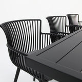 Ravenne Canela 9pc Dining Setting - Black