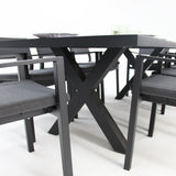 Ravenne Dallas 9pc Dining Setting - Black