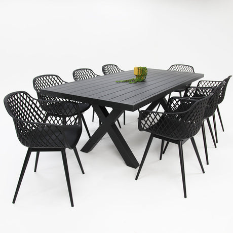 Ravenne Java 9pc Dining Setting - Black