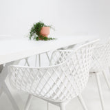 Ravenne Java 9pc Dining Setting - White