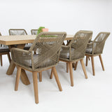 Ravenne Albenga 9pc Dining Setting - Taupe