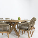 Ravenne Albenga 9pc Dining Setting - Taupe